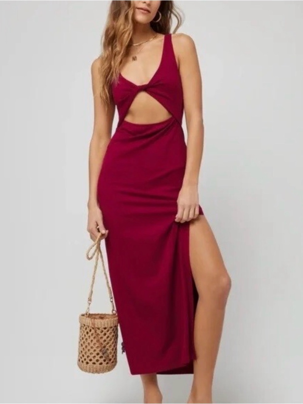 L*SPACE NICO MAXI DRESS, Cabernet - LARGE NWOT.